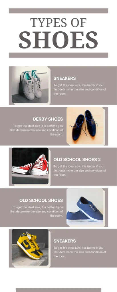 types of men shoes