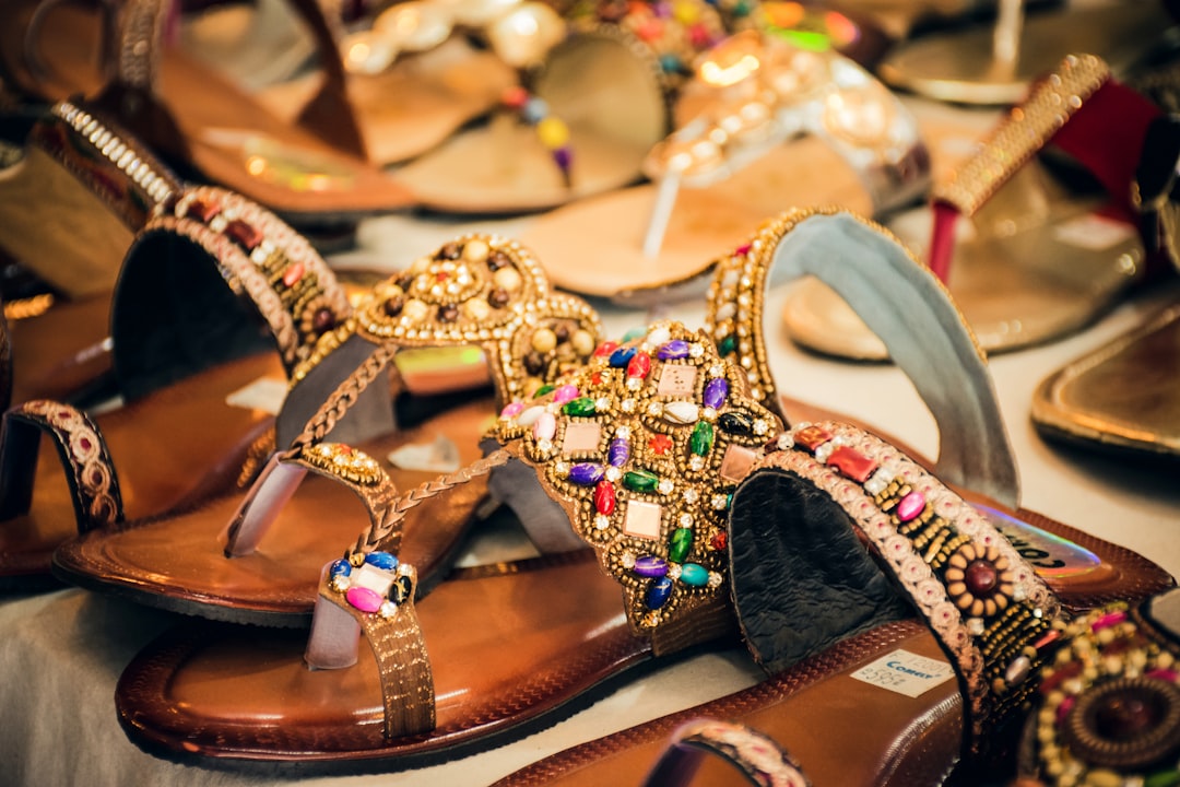 Pair of brown sandals